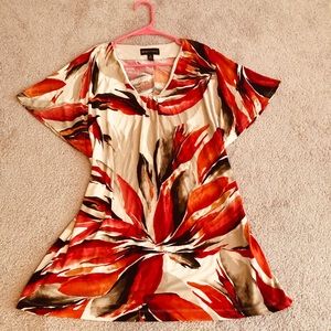 Dana Buchman Tropical Floral Blouse